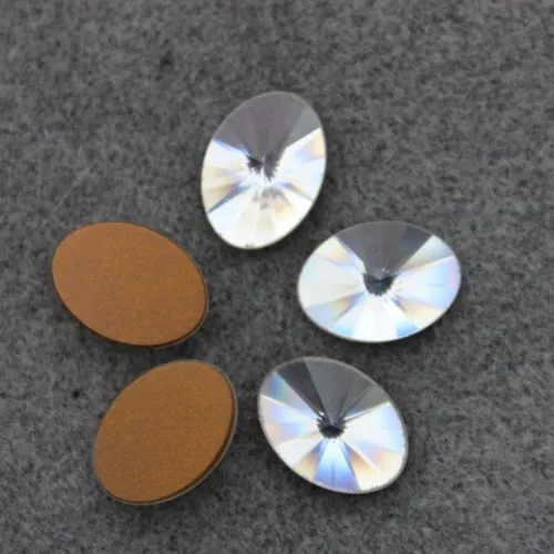 1 cabochon rivoli swarovski ovale 18x13 mm crystal  art.2102