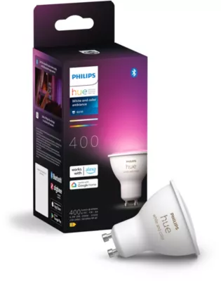 Ampoule LED connectée PHILIPS Hue Spot seul GU10 Hue White&Colors 