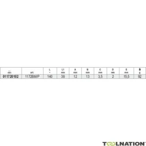 Beta 011720102 1172Bm/P Pince plate, becs courbes 140