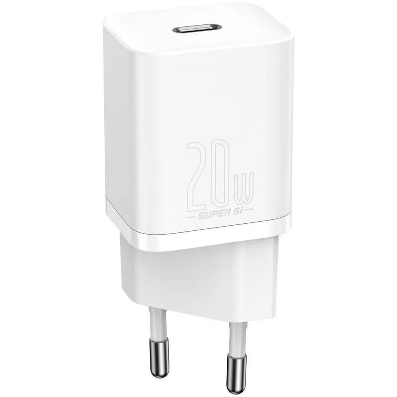 Chargeur Baseus Super Si 1 port USB-C 20W - BSU2026WHT