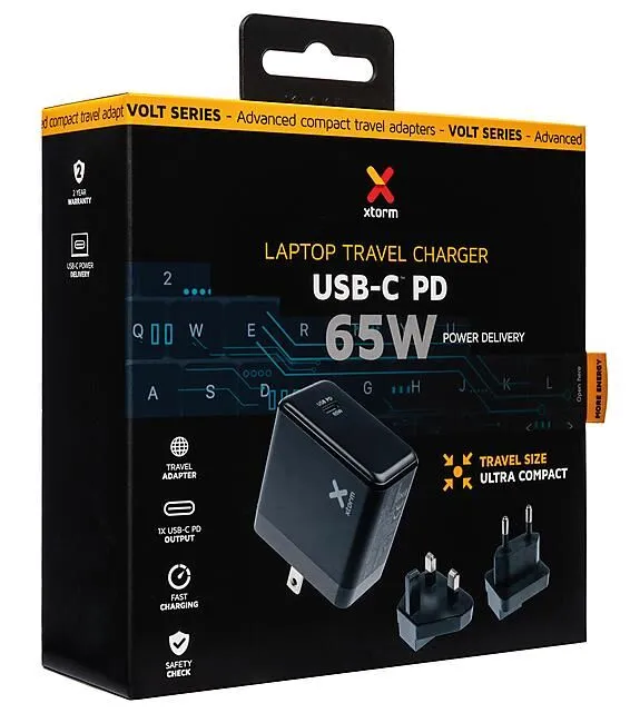 CHARGEUR TRAVEL LAPTOP USB-C PD 65W