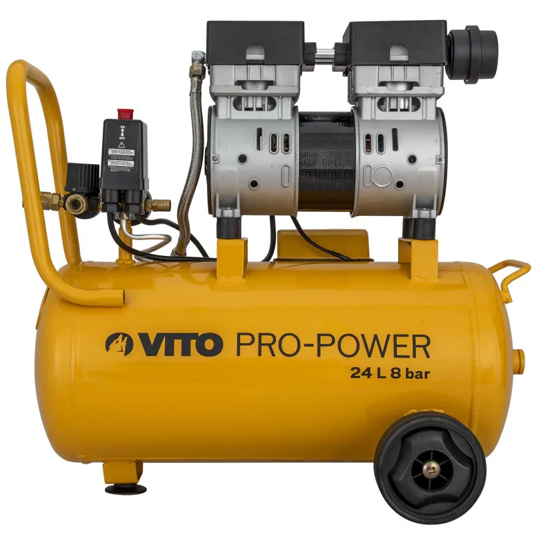 Compresseur d'Air Silencieux VITO 24L - 8 Bar, 1 CV