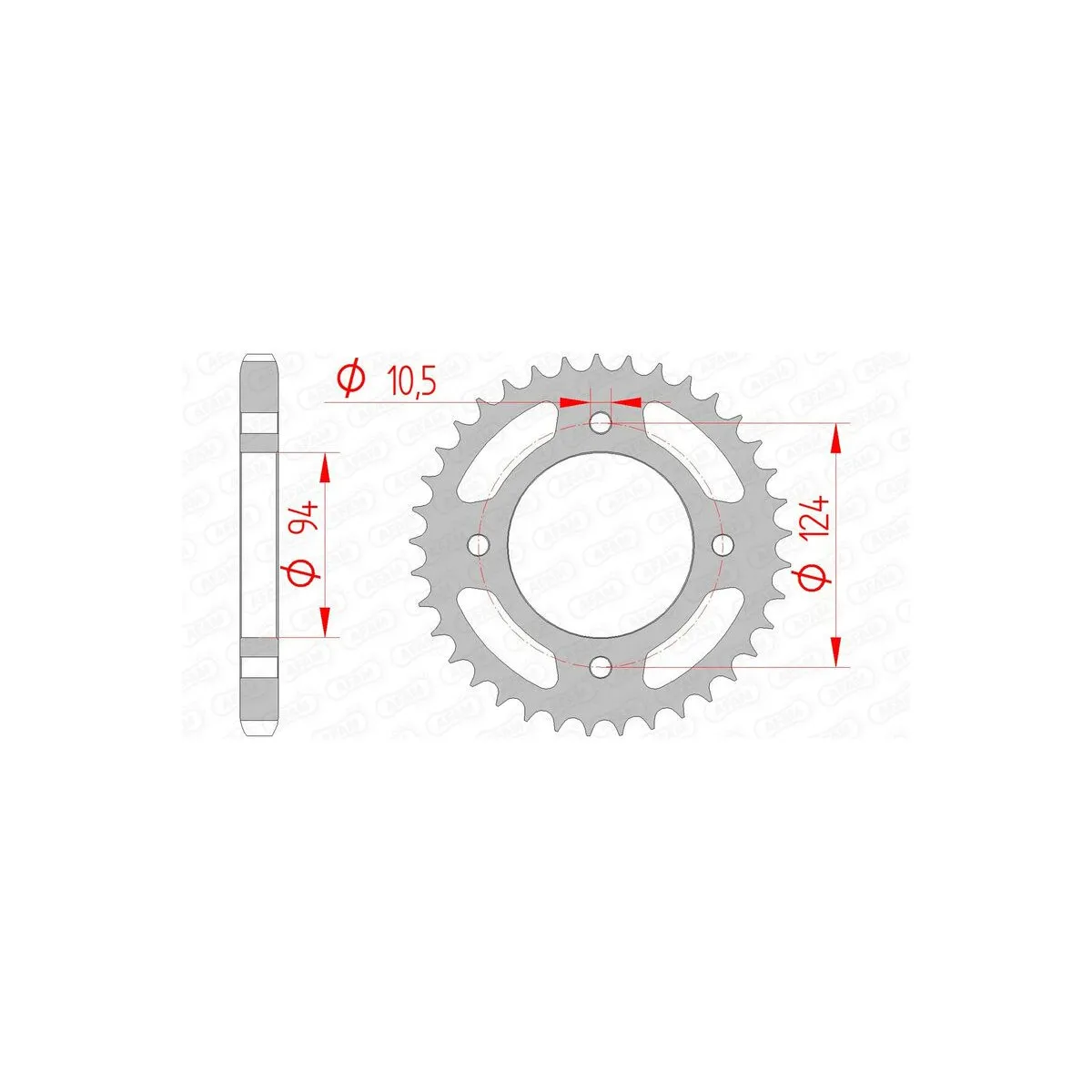 Couronne Acier AFAM 10505