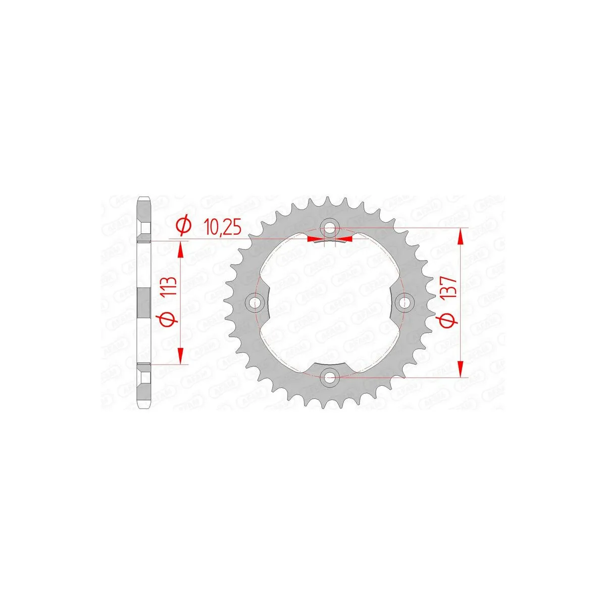 Couronne Acier AFAM 14412