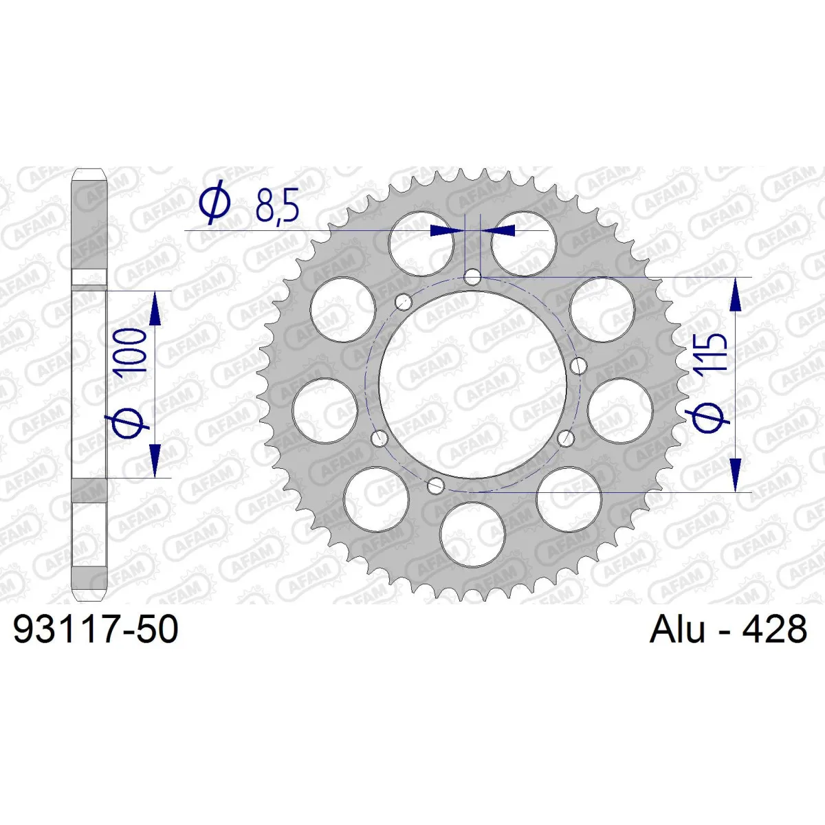 Couronne Alu AFAM 93117