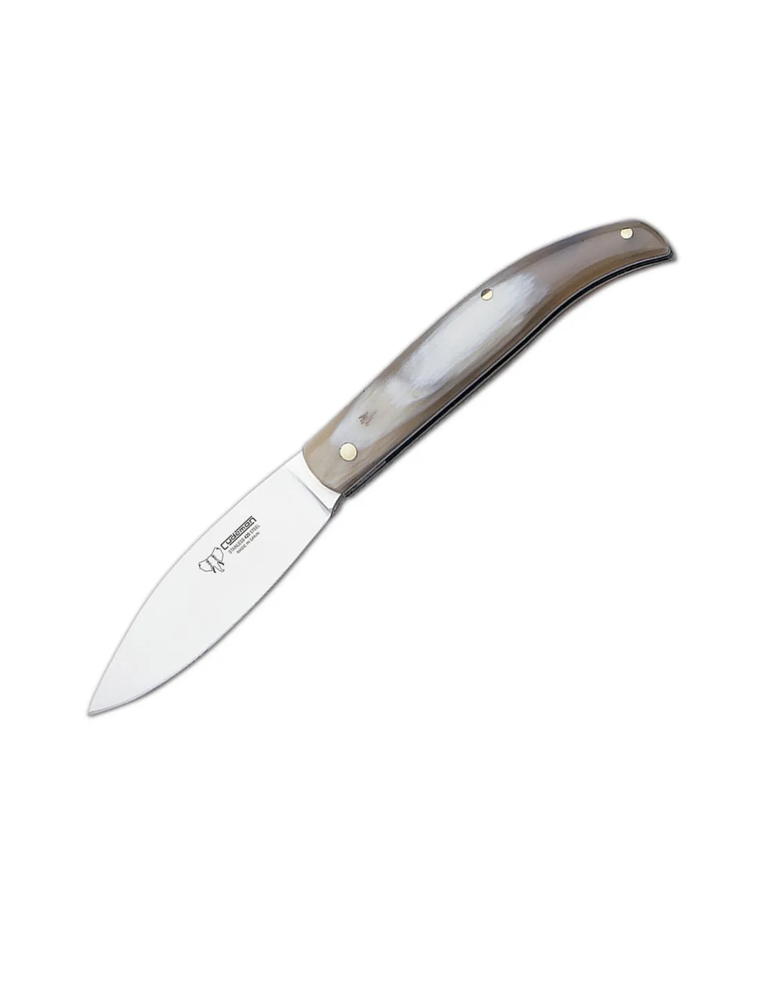 Couteau de poche Pastora, manche en corne, lame 9,5 cm. ⚔️ Boutique Épées