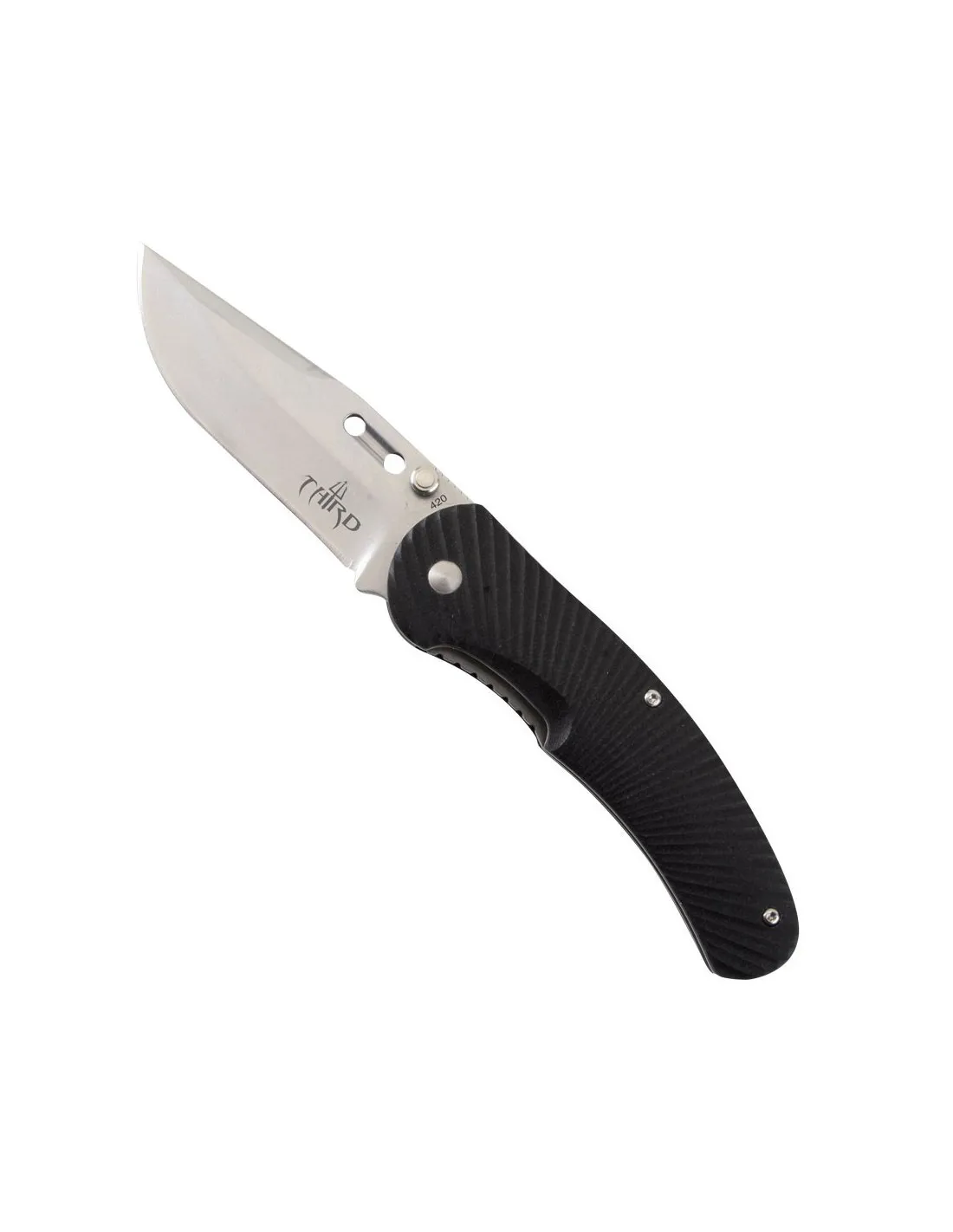 Couteau de troisième marque avec lame finition pierre (20,4 cm.) ⚔️ Boutique