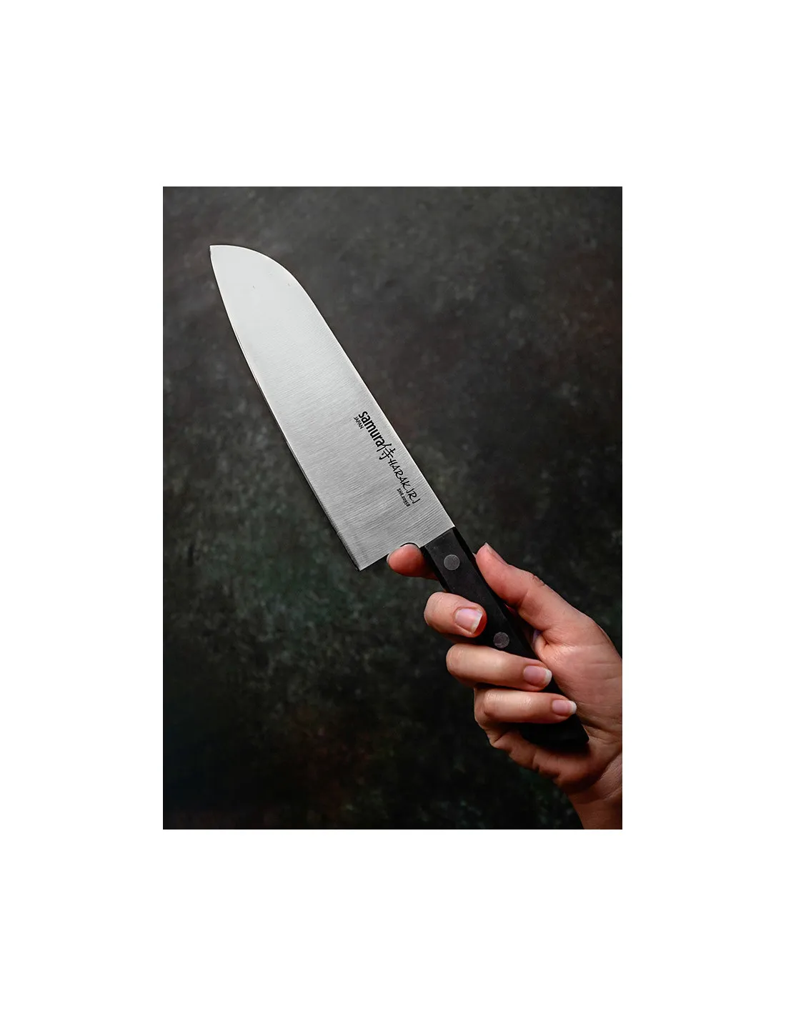 Couteau japonais Santoku Samura Harakiri, lame 180 mm. ⚔️ Boutique Épées