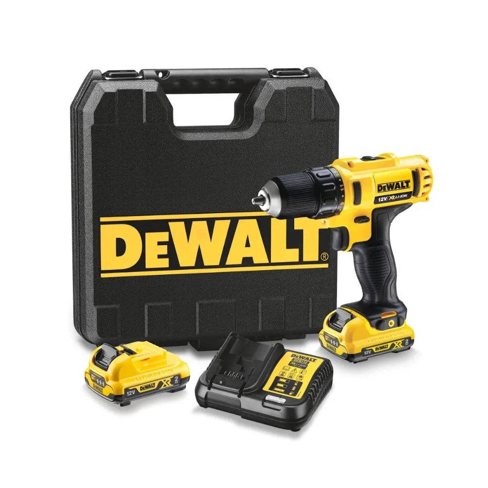 Dewalt DCD710D2-QW Per­ceuse-vis­seuse Sans Fil 10.8V 24Nm + 2 Batterie 2.0Ah + Chargeur + Coffret » 