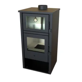 Eider Biomasa Poêle à bois - modèle LUX - 9,7 kW - jusqu'à 210 m³ -...