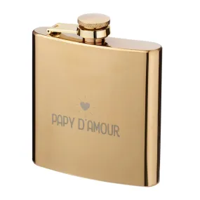 Flasque dorée Papy d'amour