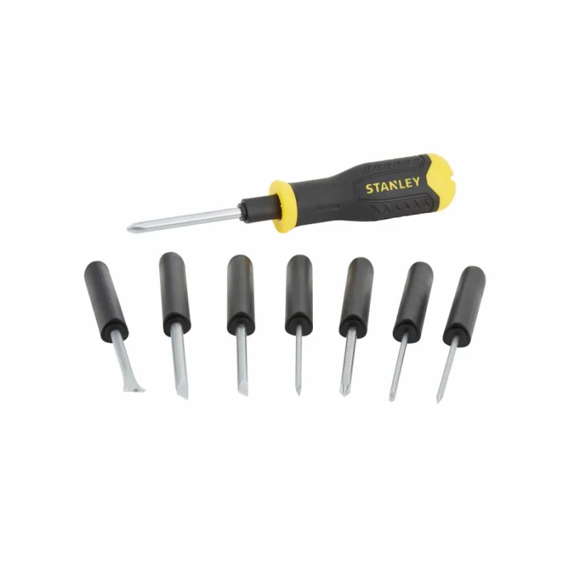 Kit 8 tournevis Stanley 62 0 511 multi-embouts interchangeables Coffret
