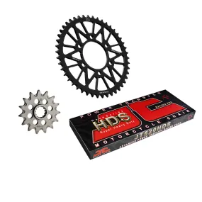 Kit chaine 520 alu anti-boue JT - 250 KX 1999-2001