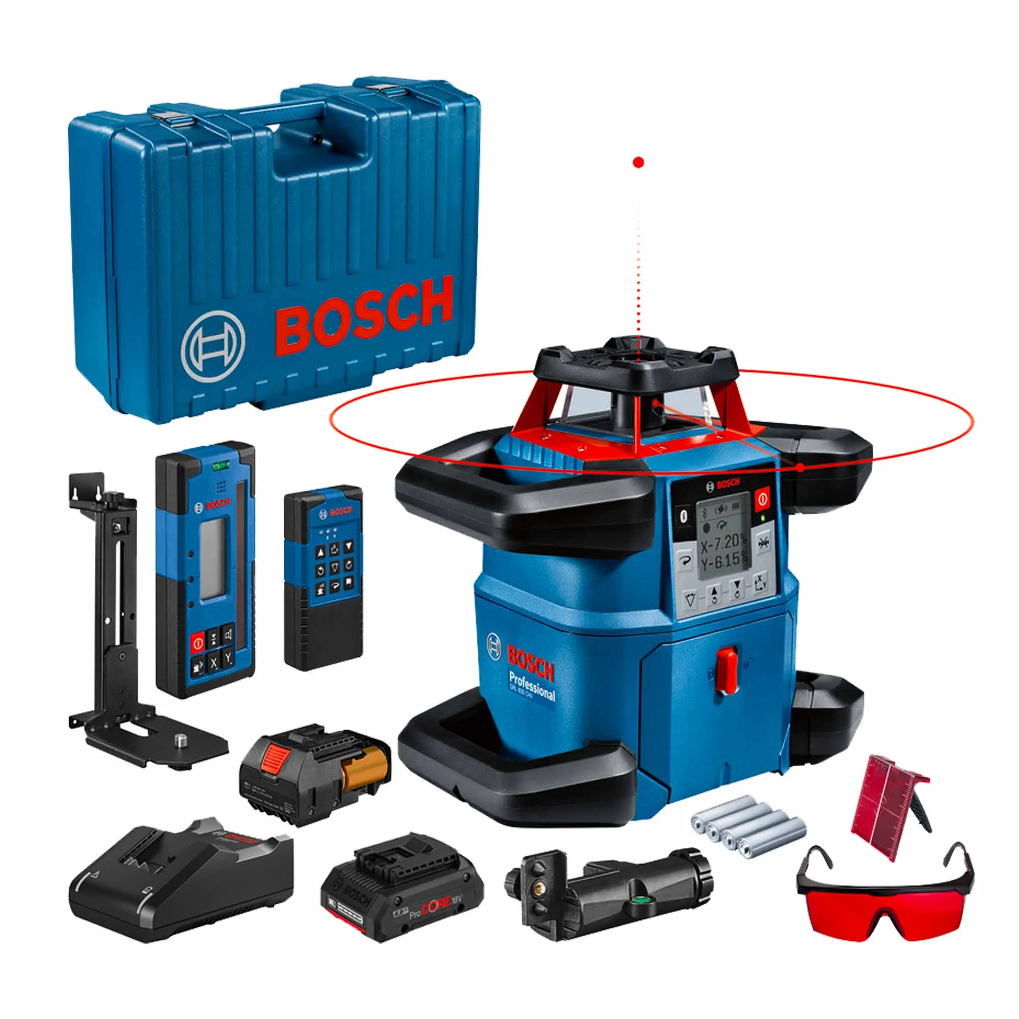 Niveau laser Bosch GRL 600 CHV 18V 4Ah