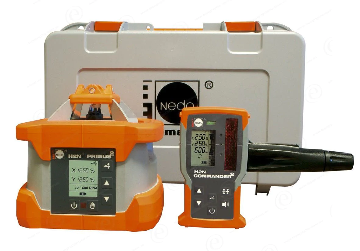 Niveau laser rotatif double pentes NEDO PRIMUS 2 H2N