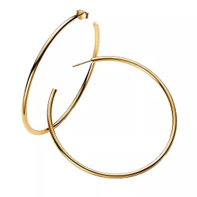 Pandora 14k Gold-plated hoop earrings Golden | Créole