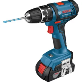 Perceuse visseuse 18V + 2 batteries lithium 2.0 Ah Chargeur et Mallette de transport Bosch Professional GSR-18-2 LI