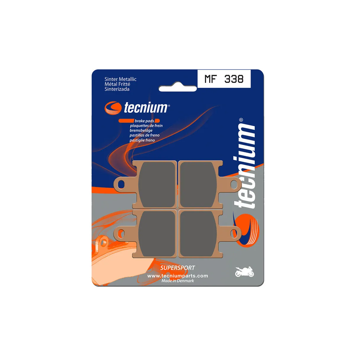Plaquettes de frein Tecnium 338