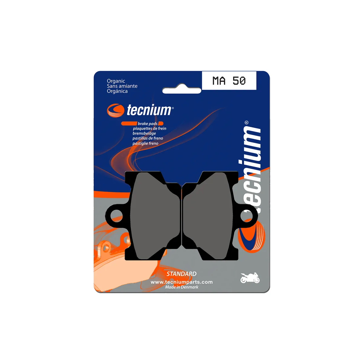 Plaquettes de frein Tecnium MA50