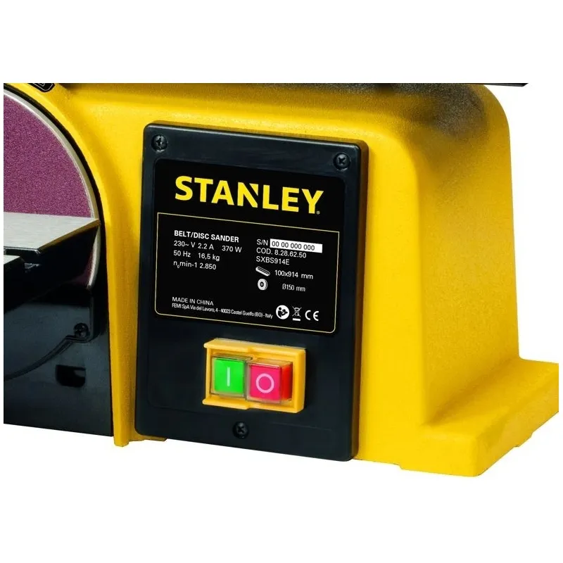 Ponceuse d'Établi 370W 2-en-1 Disque & Bande - Univers Du Pro