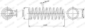 Ressort de suspension MONROE SP0163 