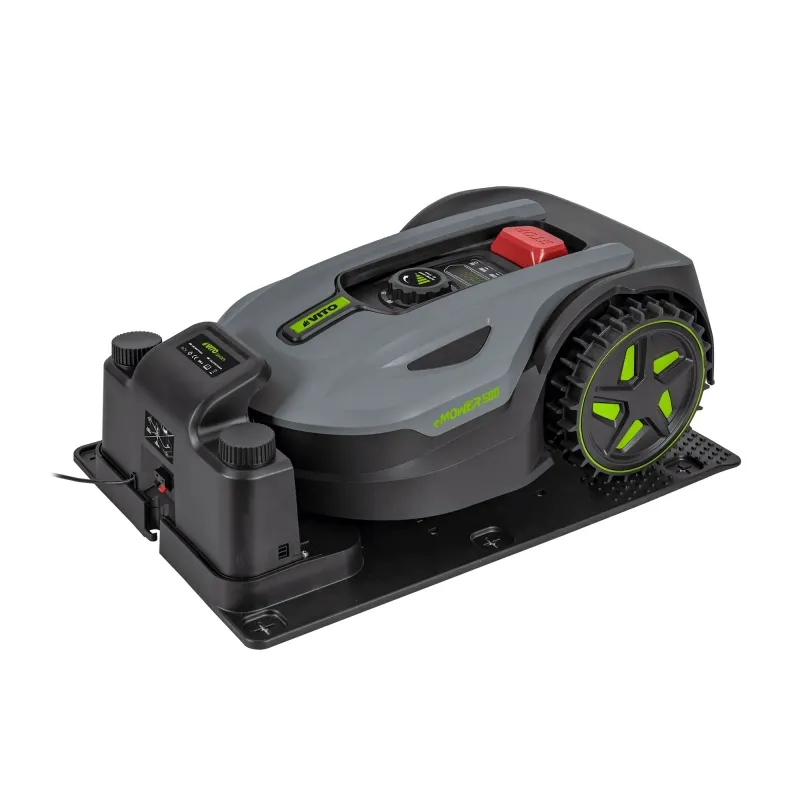 Robot Tondeuse Connecté Vito - Tondeuse Sans Fil 500m2 avec Batterie 20V