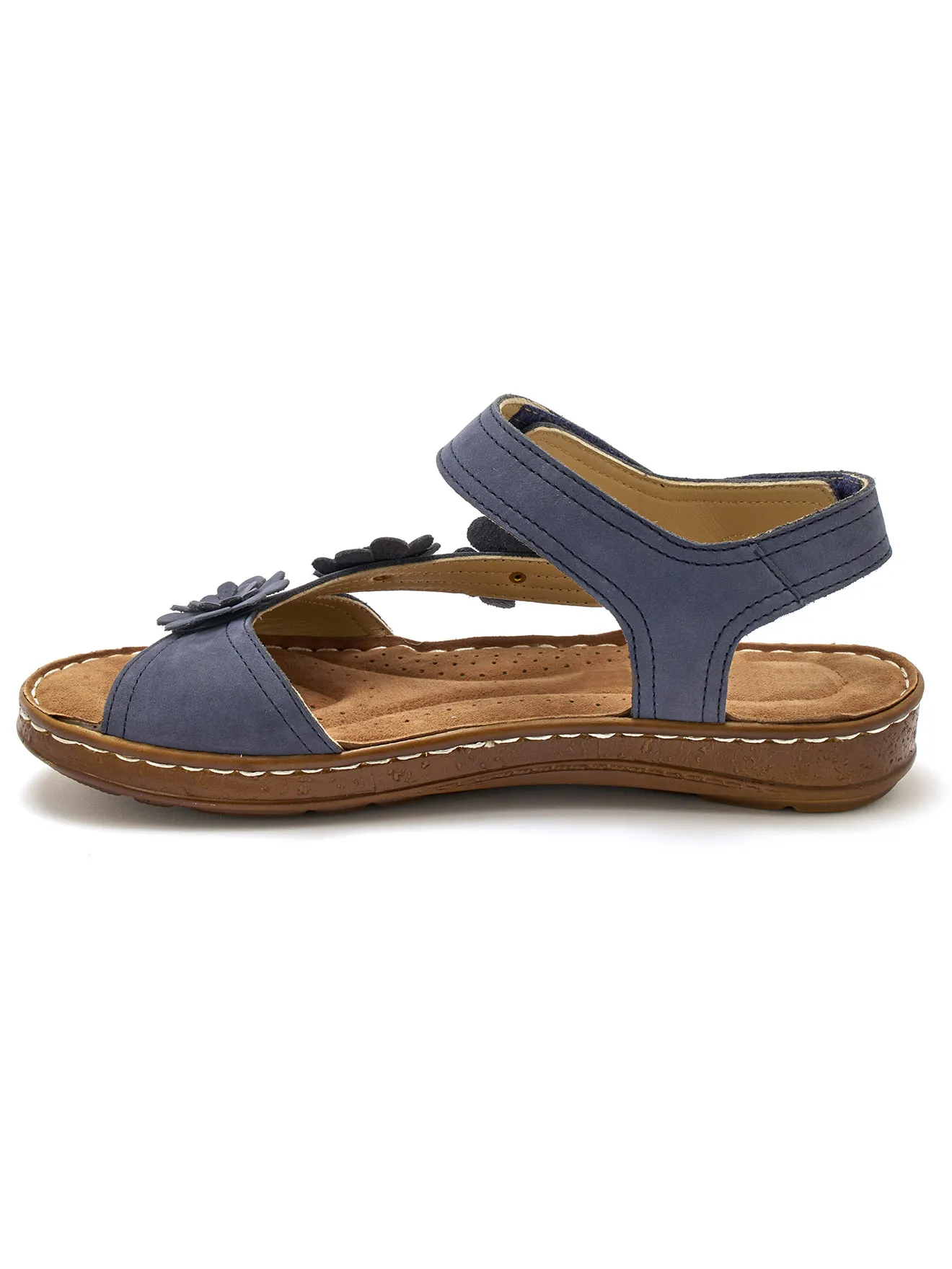 Sandales avec scratchs à la cheville