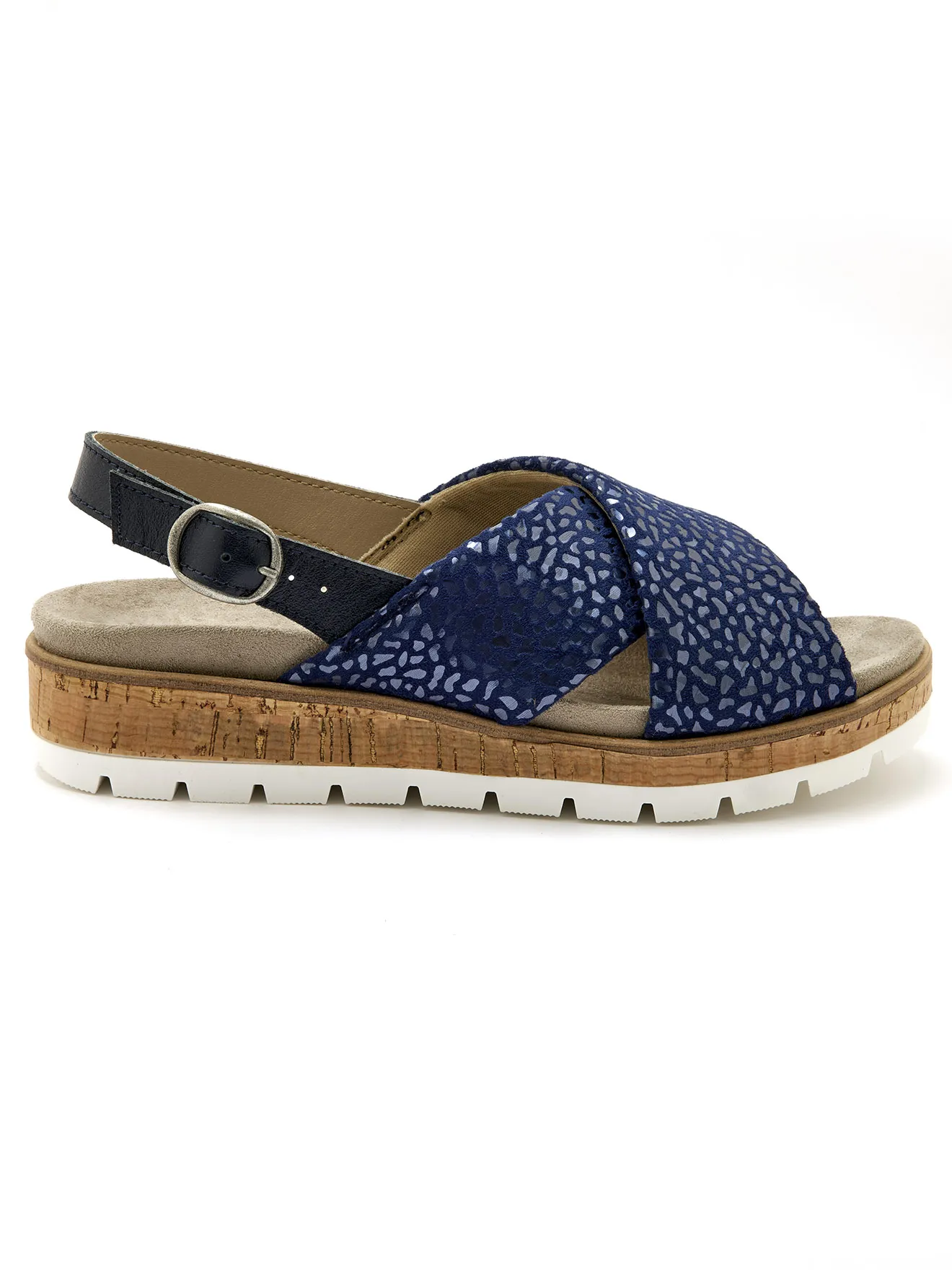 Sandales extensibles doublées cuir