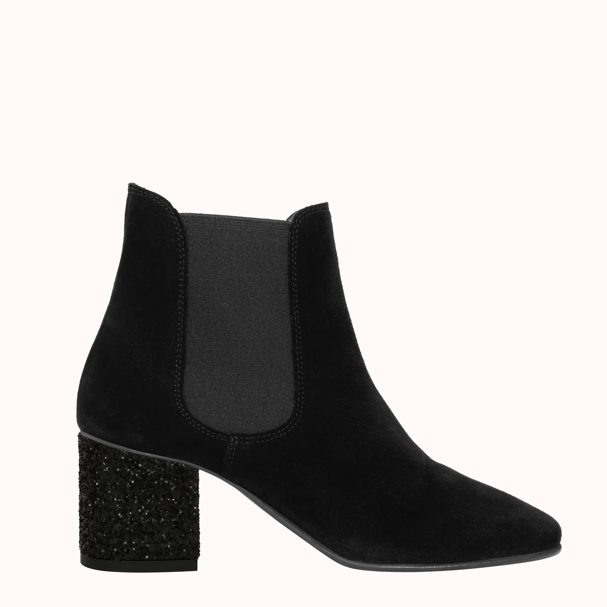 Talons Surprends-moi Plus 6 cm Paillettes Noires XL