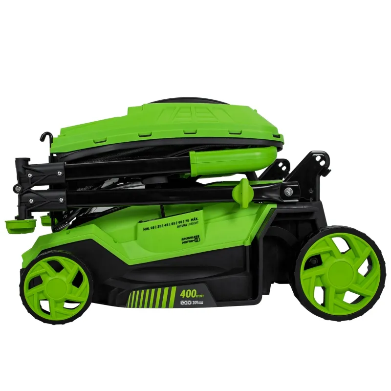 Tondeuse à gazon sans fil 40V 2 batteries 2.0Ah Chargeur double Moteur Brushless Largeur 40cm Bac 40L VITO